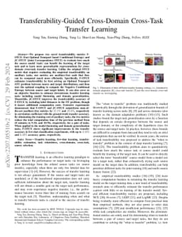 Transferability-Guided Cross-Domain Cross-Task Transfer Learning