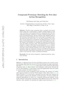 Compound Prototype Matching for Few-shot Action Recognition