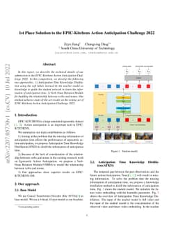 1st Place Solution to the EPIC-Kitchens Action Anticipation Challenge
  2022