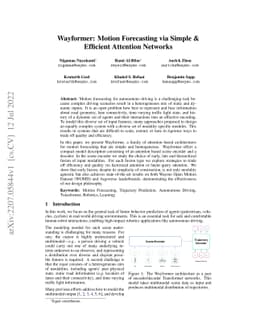 Wayformer: Motion Forecasting via Simple & Efficient Attention Networks