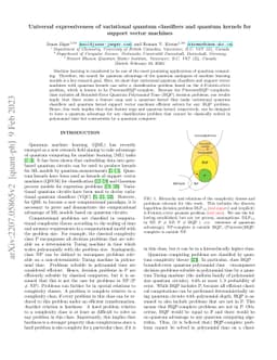 Universal expressiveness of variational quantum classifiers and quantum
  kernels for support vector machines
