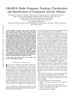URANUS: Radio Frequency Tracking, Classification and Identification of
  Unmanned Aircraft Vehicles