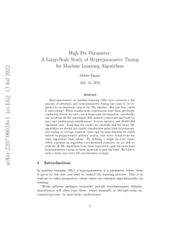 High Per Parameter: A Large-Scale Study of Hyperparameter Tuning for
  Machine Learning Algorithms