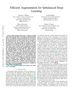 Efficient Augmentation for Imbalanced Deep Learning