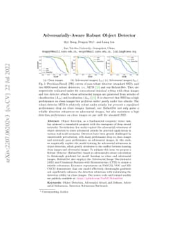 Adversarially-Aware Robust Object Detector