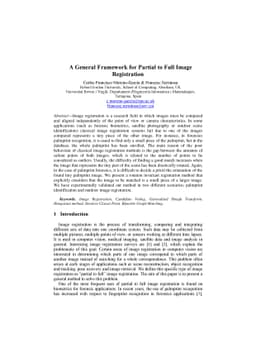 A General Framework for Partial to Full Image Registration