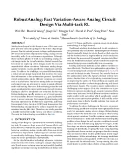 RobustAnalog: Fast Variation-Aware Analog Circuit Design Via Multi-task
  RL