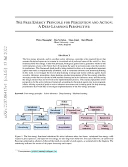 The Free Energy Principle for Perception and Action: A Deep Learning
  Perspective