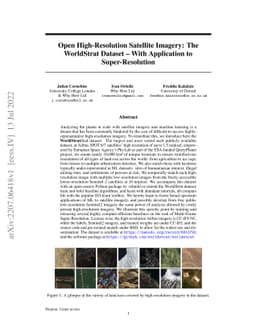 Open High-Resolution Satellite Imagery: The WorldStrat Dataset -- With
  Application to Super-Resolution