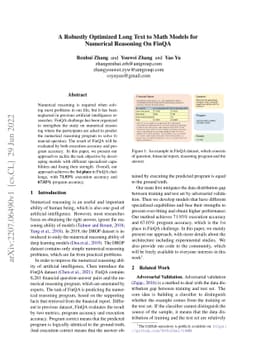 A Robustly Optimized Long Text to Math Models for Numerical Reasoning On
  FinQA
