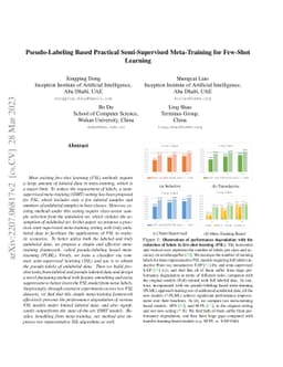 Pseudo-Labeling Based Practical Semi-Supervised Meta-Training for
  Few-Shot Learning