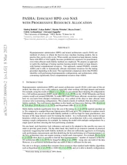 PASHA: Efficient HPO and NAS with Progressive Resource Allocation