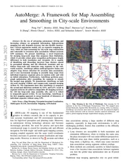 AutoMerge: A Framework for Map Assembling and Smoothing in City-scale
  Environments