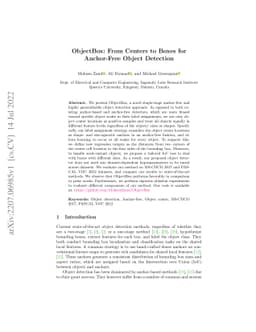 ObjectBox: From Centers to Boxes for Anchor-Free Object Detection