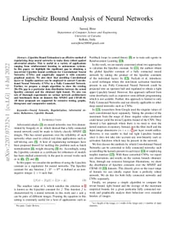 Lipschitz Bound Analysis of Neural Networks