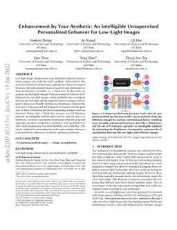 Enhancement by Your Aesthetic: An Intelligible Unsupervised Personalized
  Enhancer for Low-Light Images