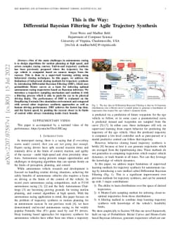 This is the Way: Differential Bayesian Filtering for Agile Trajectory
  Synthesis