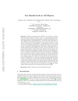 You Should Look at All Objects