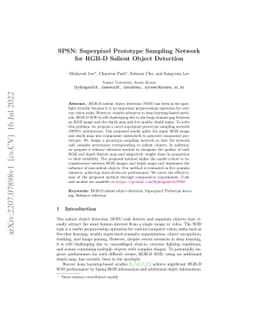 SPSN: Superpixel Prototype Sampling Network for RGB-D Salient Object
  Detection