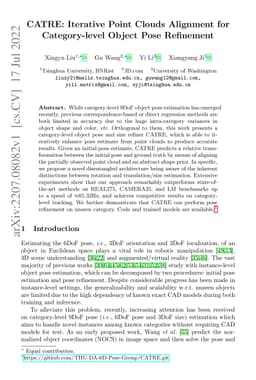 CATRE: Iterative Point Clouds Alignment for Category-level Object Pose
  Refinement
