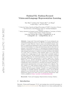 FashionViL: Fashion-Focused Vision-and-Language Representation Learning