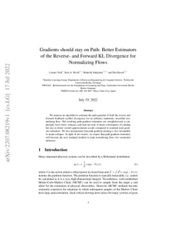 Gradients should stay on Path: Better Estimators of the Reverse- and
  Forward KL Divergence for Normalizing Flows