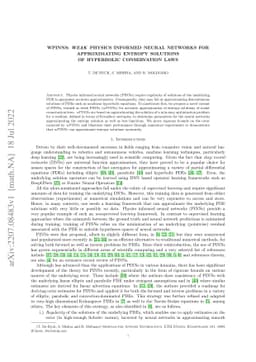 wPINNs: Weak Physics informed neural networks for approximating entropy
  solutions of hyperbolic conservation laws