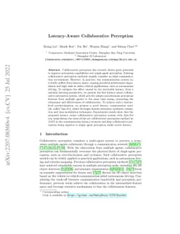 Latency-Aware Collaborative Perception