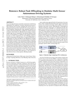 Romanus: Robust Task Offloading in Modular Multi-Sensor Autonomous
  Driving Systems