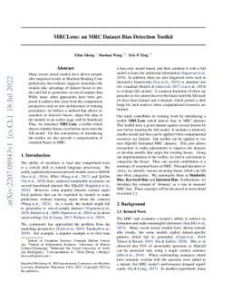 MRCLens: an MRC Dataset Bias Detection Toolkit