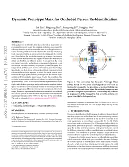 Dynamic Prototype Mask for Occluded Person Re-Identification