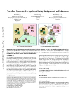Few-shot Open-set Recognition Using Background as Unknowns