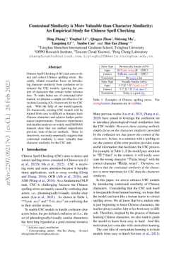 Contextual Similarity is More Valuable than Character Similarity: An
  Empirical Study for Chinese Spell Checking