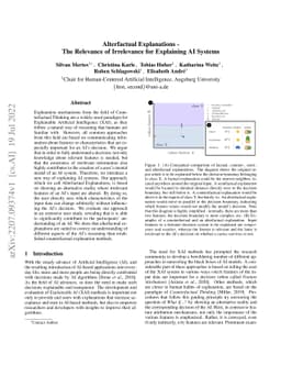 Alterfactual Explanations -- The Relevance of Irrelevance for Explaining
  AI Systems
