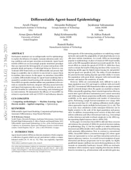 Differentiable Agent-based Epidemiology