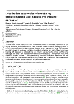 Localization supervision of chest x-ray classifiers using label-specific
  eye-tracking annotation