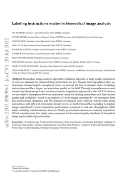 Labeling instructions matter in biomedical image analysis