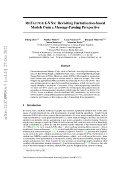 ReFactor GNNs: Revisiting Factorisation-based Models from a Message-Passing Perspective