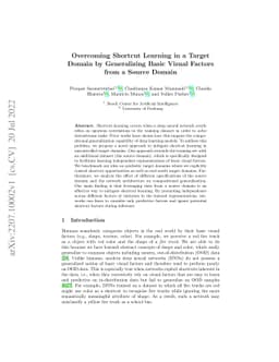 Overcoming Shortcut Learning in a Target Domain by Generalizing Basic
  Visual Factors from a Source Domain