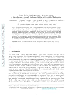 World Robot Challenge 2020 -- Partner Robot: A Data-Driven Approach for
  Room Tidying with Mobile Manipulator