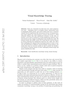 Visual Knowledge Tracing