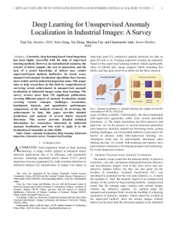 Deep Learning for Unsupervised Anomaly Localization in Industrial
  Images: A Survey