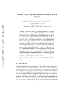 Human Trajectory Prediction via Neural Social Physics