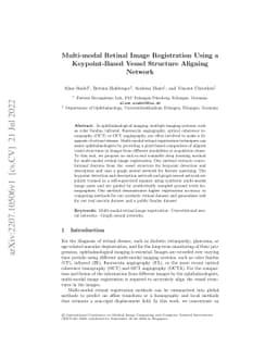 Multi-modal Retinal Image Registration Using a Keypoint-Based Vessel
  Structure Aligning Network