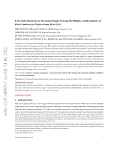 Let's Talk About Socio-Technical Angst: Tracing the History and
  Evolution of Dark Patterns on Twitter from 2010-2021
