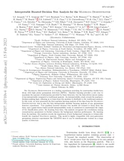 Interpretable Boosted Decision Tree Analysis for the Majorana
  Demonstrator