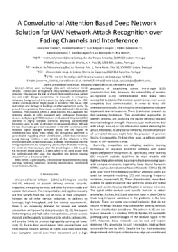 A Convolutional Attention Based Deep Network Solution for UAV Network
  Attack Recognition over Fading Channels and Interference