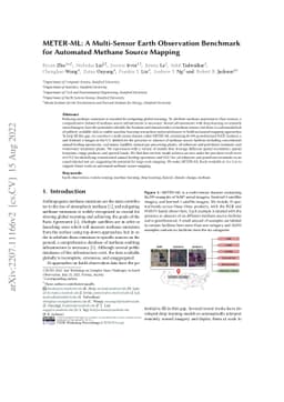 METER-ML: A Multi-Sensor Earth Observation Benchmark for Automated
  Methane Source Mapping