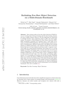 Rethinking Few-Shot Object Detection on a Multi-Domain Benchmark