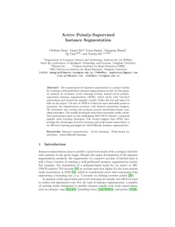 Active Pointly-Supervised Instance Segmentation